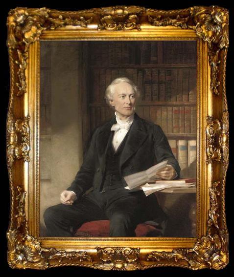 framed  George Richmond Portrait of Octavius Wigram, ta009-2